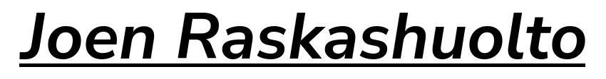 Joen Raskashuolto logo